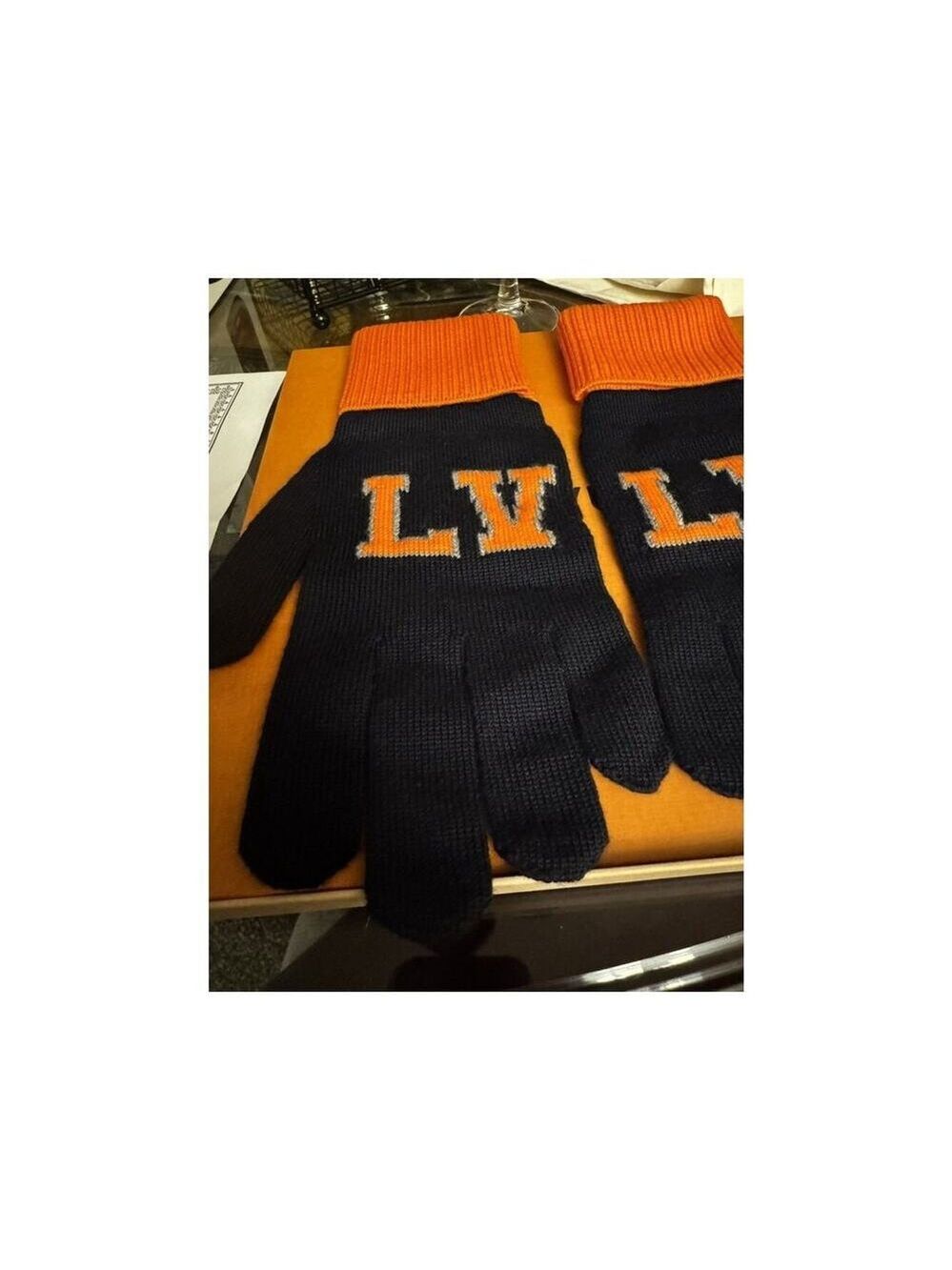 Louis Vuitton Gon Louis Marine Large Navy & Orange Gloves Box, COA - Picture 2 of 14